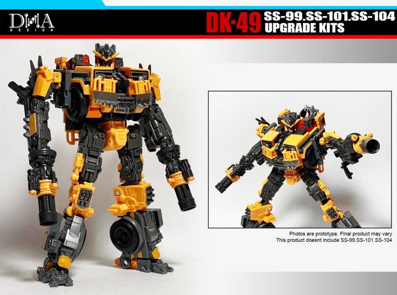 Image Of DNA Design DK 49 Scourge, Battletrap, Nightbird Upgrade Kit For Studio Series Rise Of The Beasts  (7 of 20)
